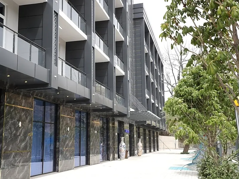 The VIP building with its own entrance